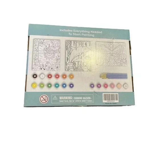 GOLDNTIME PAINT BY NUMBER CANVAS BOARD KIT 3 IN 1 8X10 IN - Picture 2 of 2